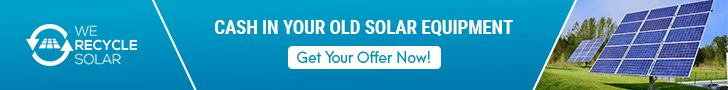 We Recycle Solar Banner Ad