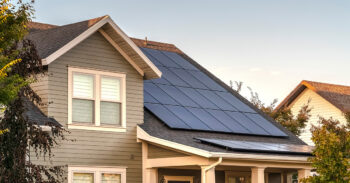 Solar on a rooftop