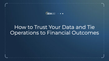 How to Trust Your Data and Tie Operations to Financial Outcomes Webinar