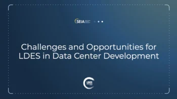 Challenges and Opportunities for Long-Duration Energy Storage (LDES) in Data Center Development