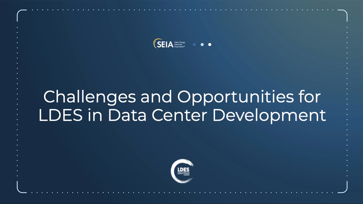 Challenges and Opportunities for Long-Duration Energy Storage (LDES) in Data Center Development