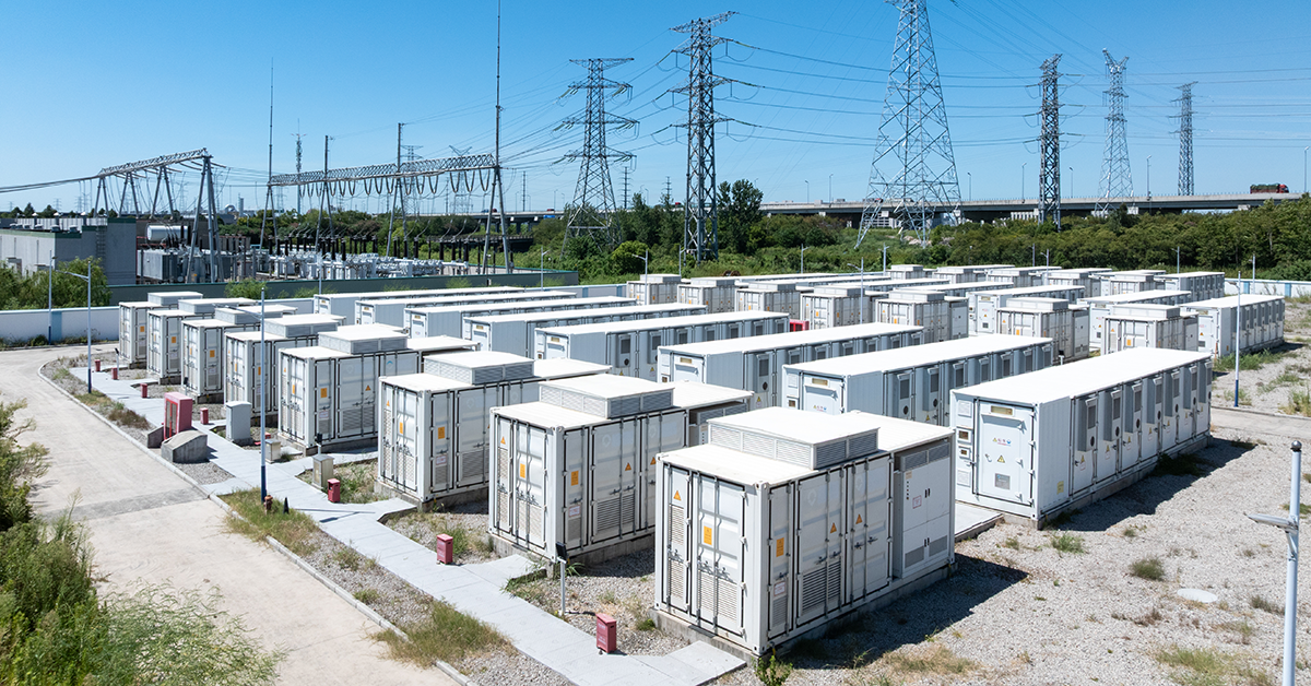 Energy storage connected to the grid