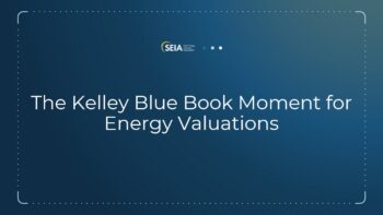 The Kelley Blue Book Moment for Energy Valuations