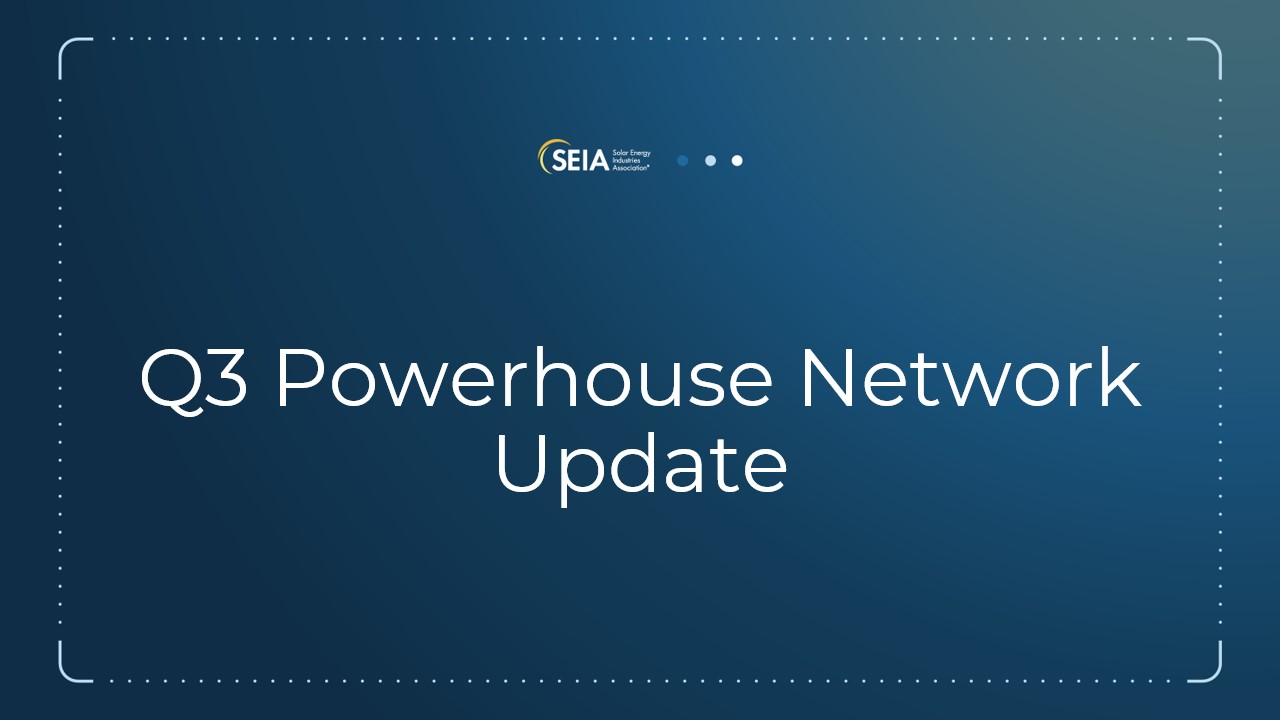 Q3 Powerhouse Network Update